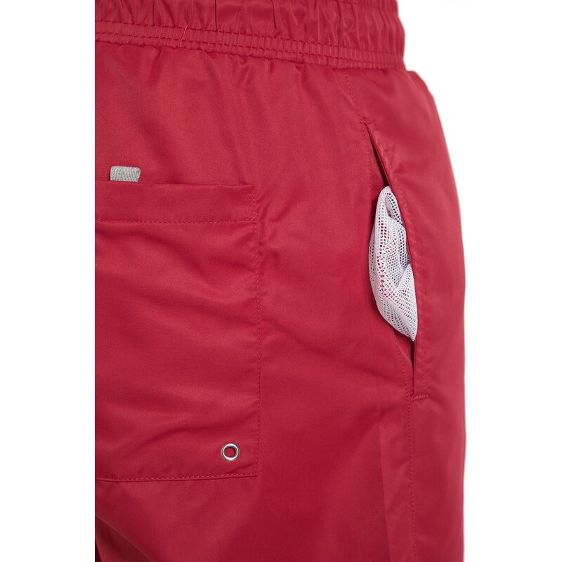 Trendyol 2-Pack Black - Burgundy Basic Marine Shorts