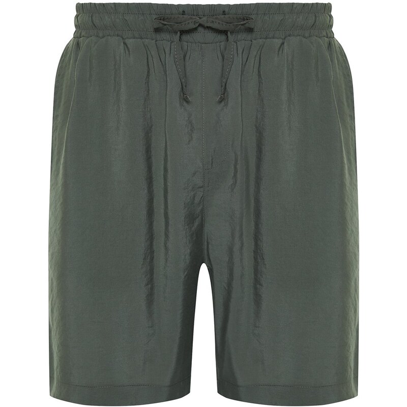 Trendyol Khaki Regular Fit 100% Modal Shorts