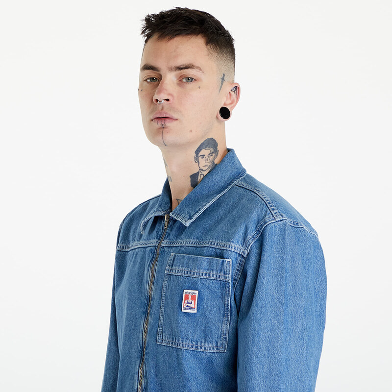 Pánská džínová bunda Wrangler Casey Jones Jacket Faded Indigo