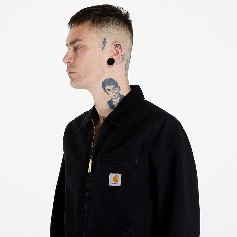 Carhartt WIP Detroit Jacket UNISEX Black/ Black Aged Canvas