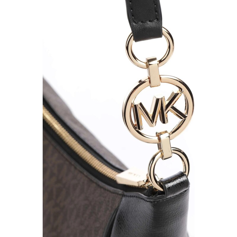 Michael Kors Cheryl medium kabelka logo hnědá černá