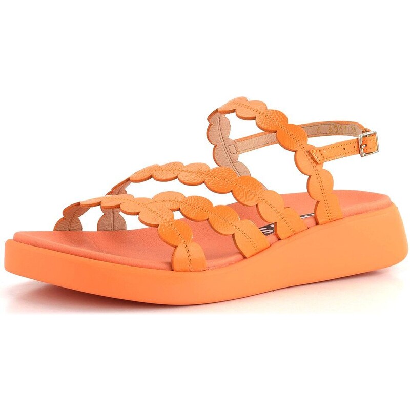 Wonders sandály na platformě lakované Apricot C-6531 90133127