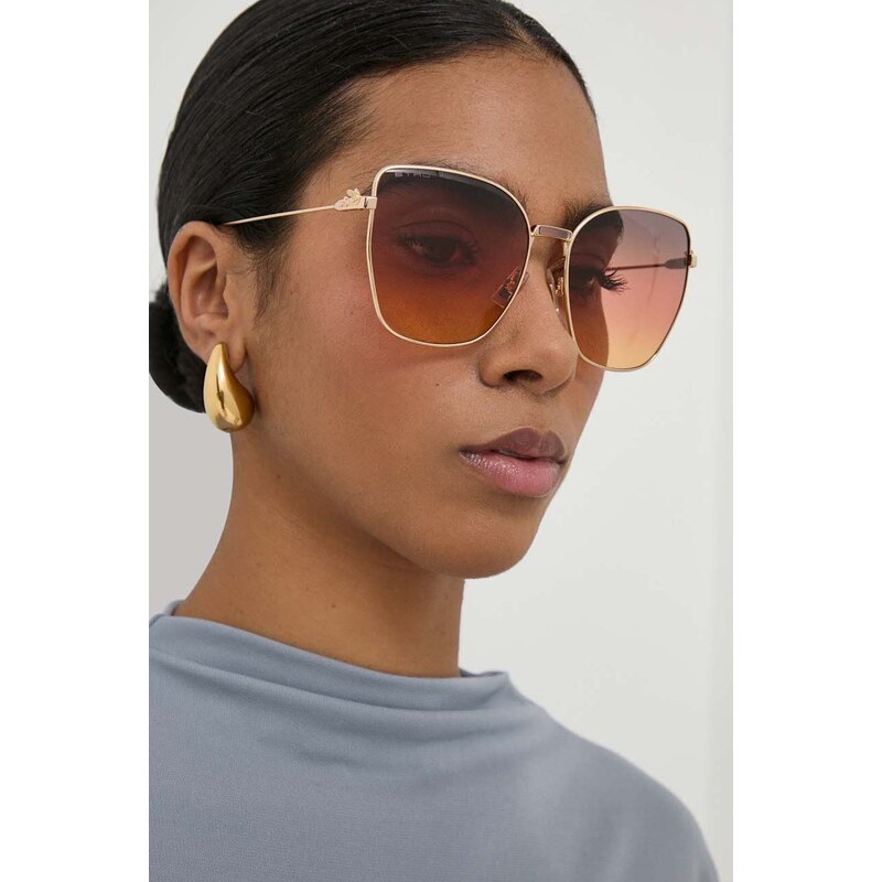 Sluneční brýle Etro dámské, zlatá barva, ETRO 0021/S