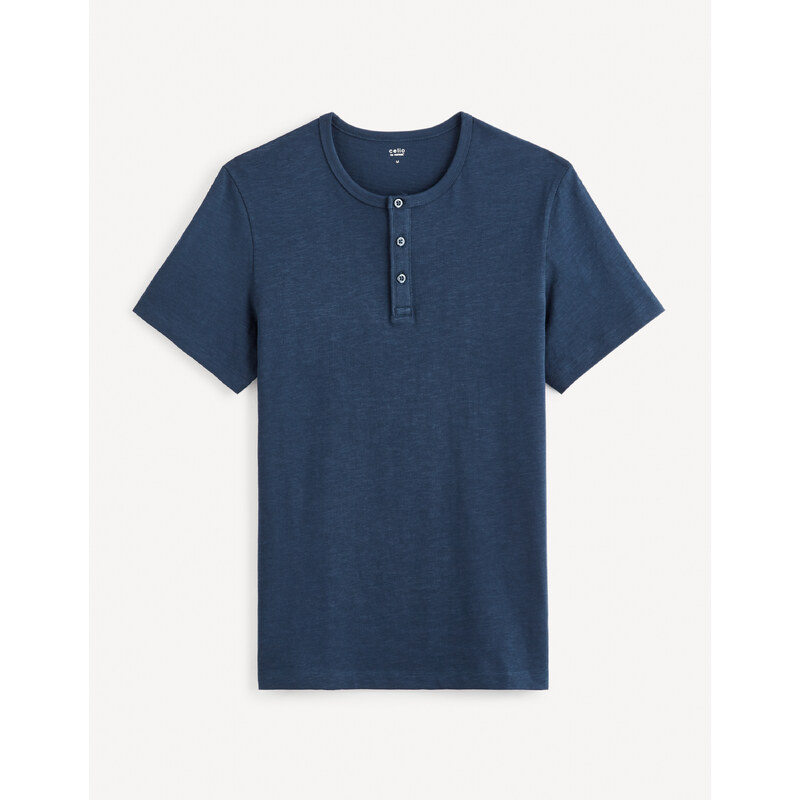 Celio Tričko henley Genperle - Pánské