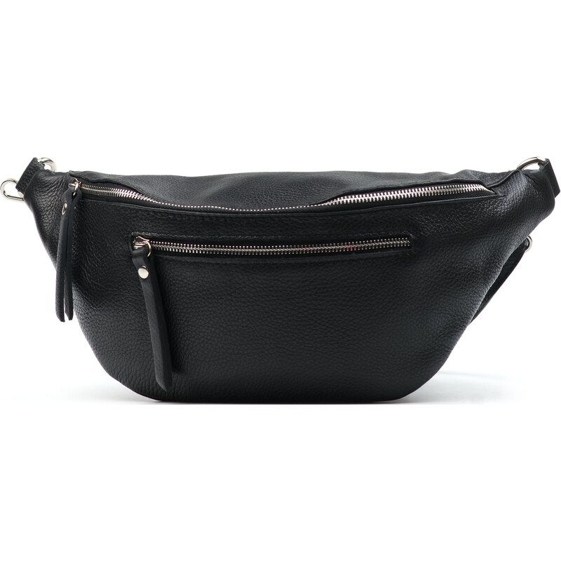 Blaire Kožená crossbody ledvinka Brina černá 90136271
