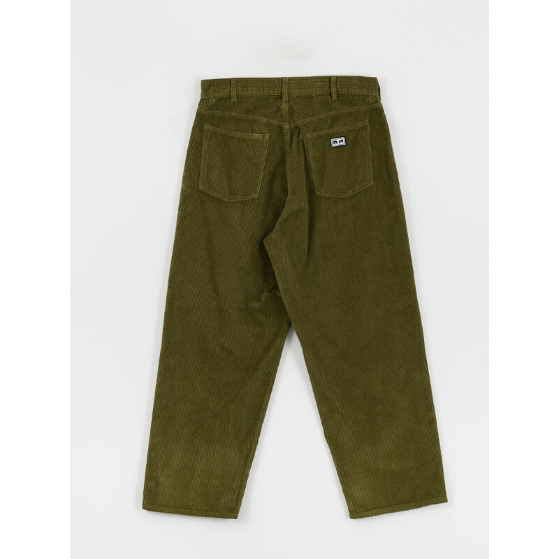 OBEY Bigwig Baggy Corduroy (moss green)zelená