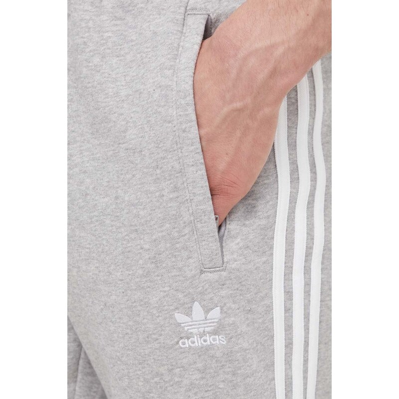 Tepláky adidas Originals 3-Stripes Pant šedá barva, melanžové, IM9318