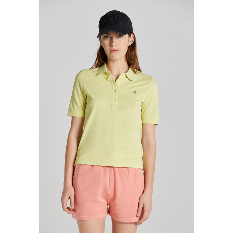 POLOKOŠILE GANT SLIM SHIELD SS PIQUE POLO PASTEL LIME 90156450