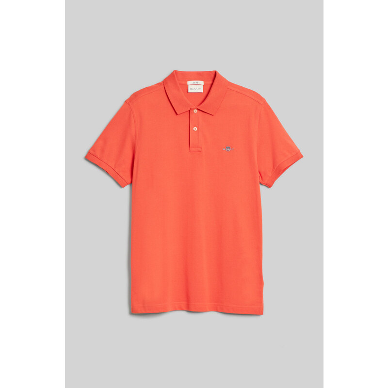 POLOKOŠILE GANT SLIM SHIELD SS PIQUE POLO oranžová S