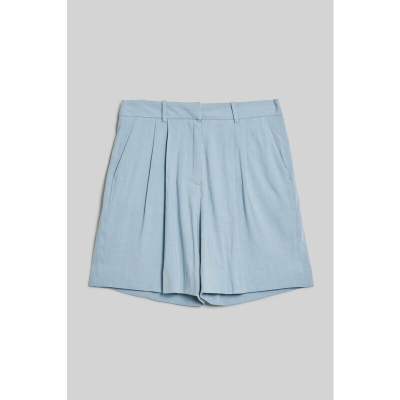 ŠORTKY GANT STRETCH LINEN TAILORING SHORTS modrá 34