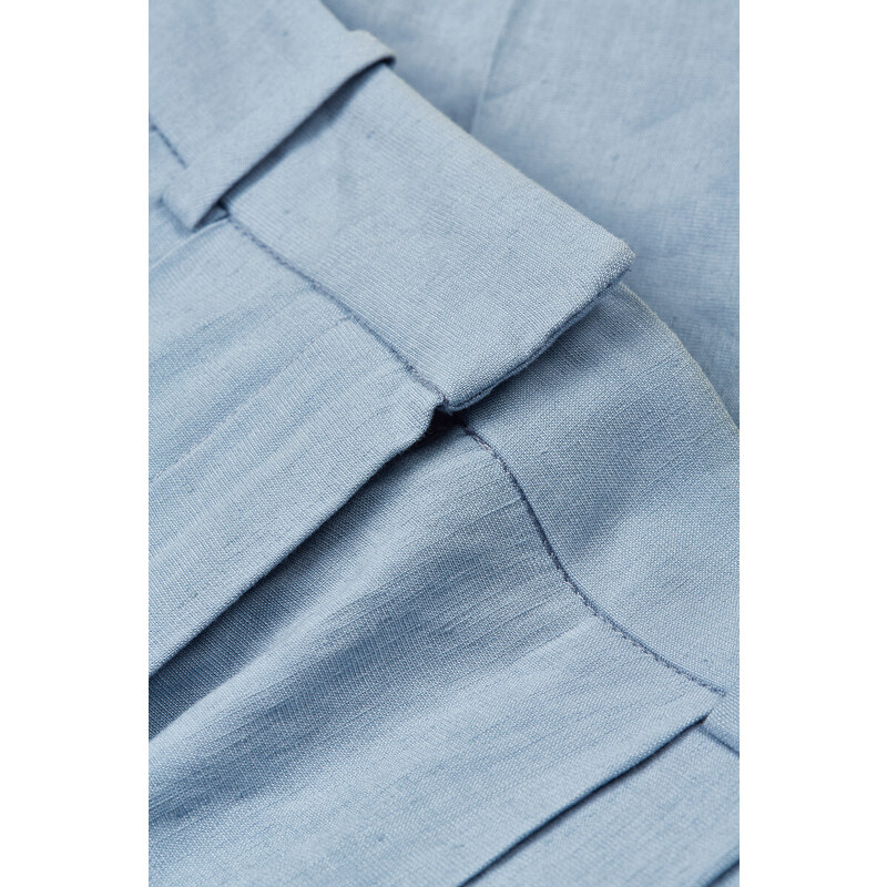 ŠORTKY GANT STRETCH LINEN TAILORING SHORTS modrá 34