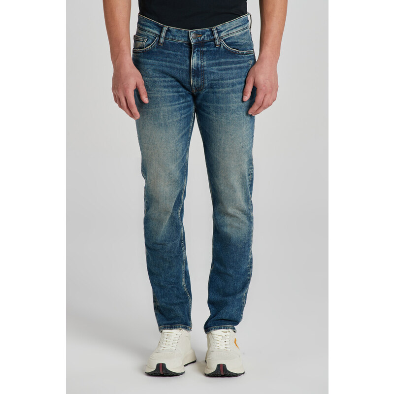 DŽÍNY GANT SLIM VINTAGE WASH JEANS modrá 32/32