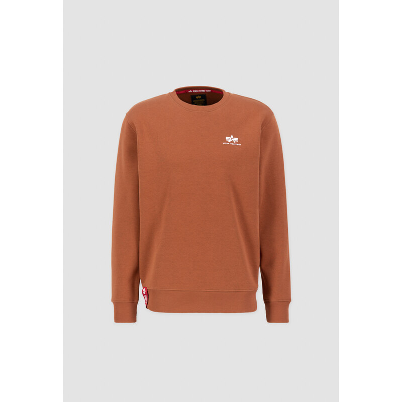 Alpha Industries Mikina Basic Sweater Small Logo hazel brown