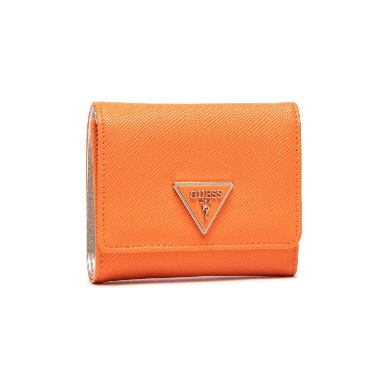 GUESS peněženka Cordelia oranžová Oranžová