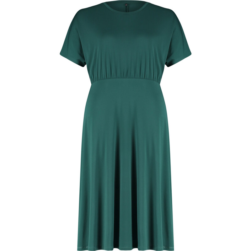 Trendyol Curve Emerald Green Midi Knitted Dress