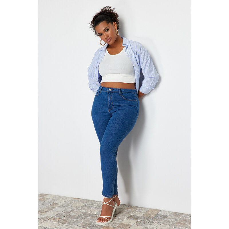 Trendyol Curve Light Blue Stretchy Skinny Jeans