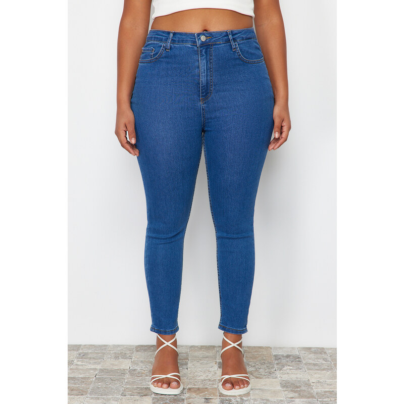 Trendyol Curve Light Blue Stretchy Skinny Jeans