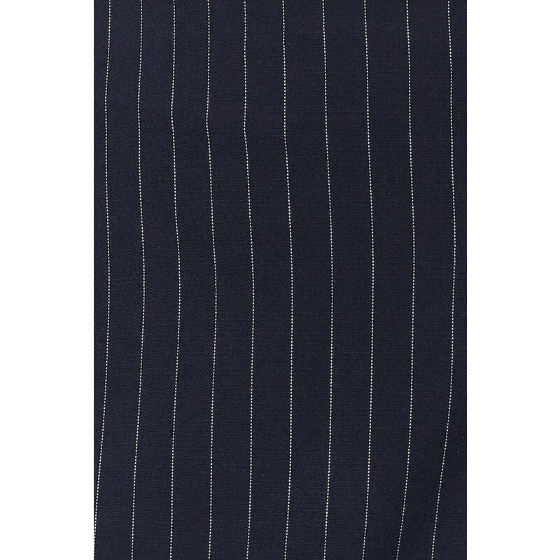 Trendyol Curve Navy Blue Striped Mini Woven Skirt