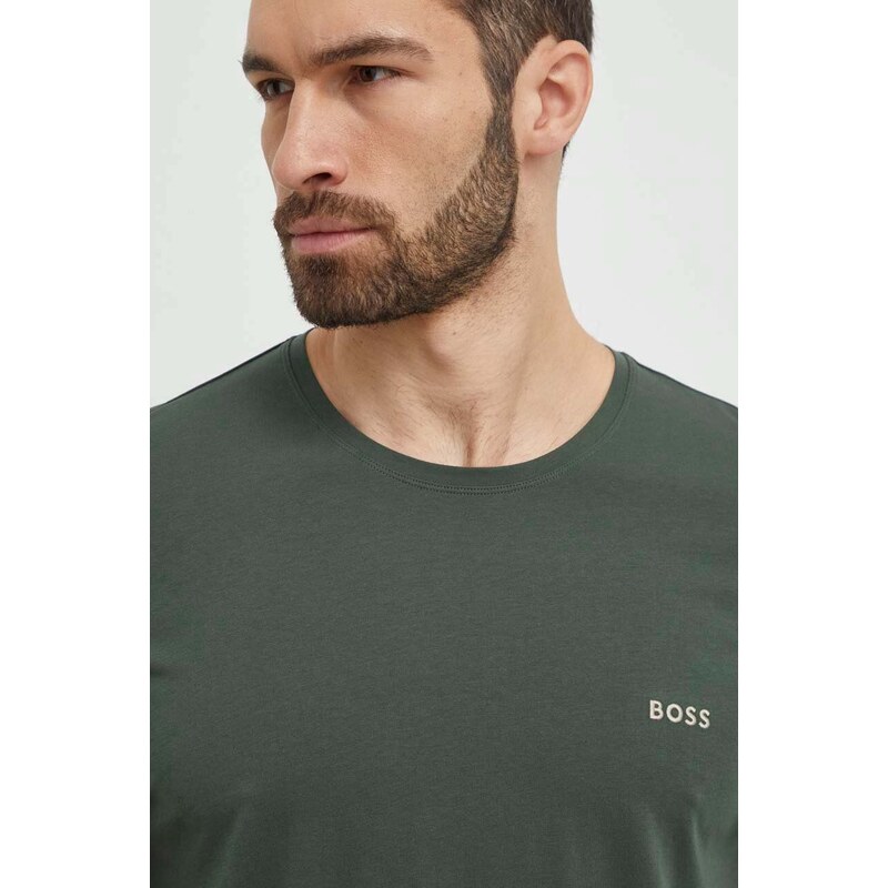 Tričko BOSS zelená barva