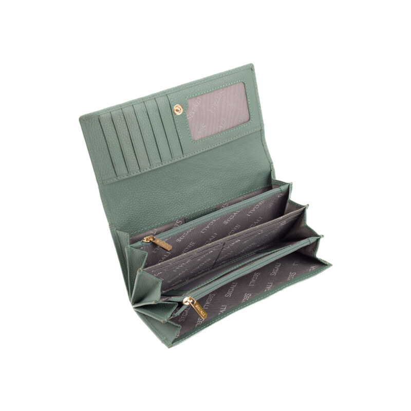 Dámská peněženka kožená SEGALI 50511 lt.green