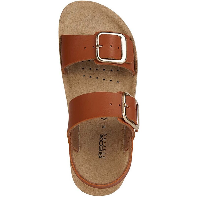 Dětské sandály Geox SANDAL COSTAREI béžová barva