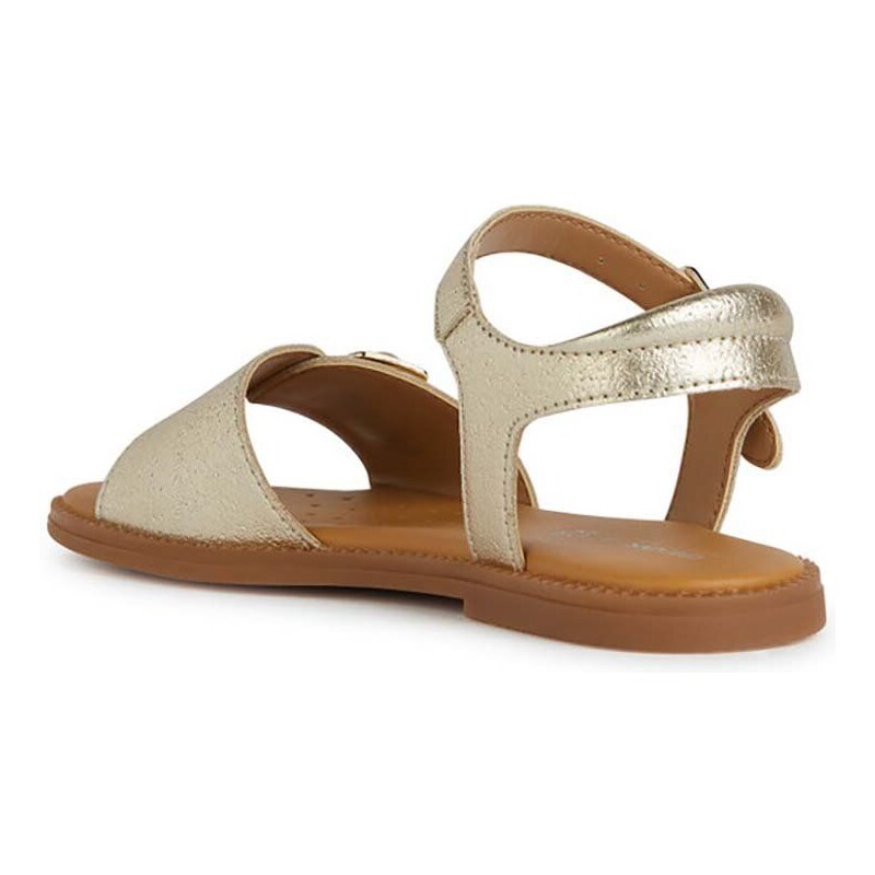 Dětské sandály Geox SANDAL zlatá barva