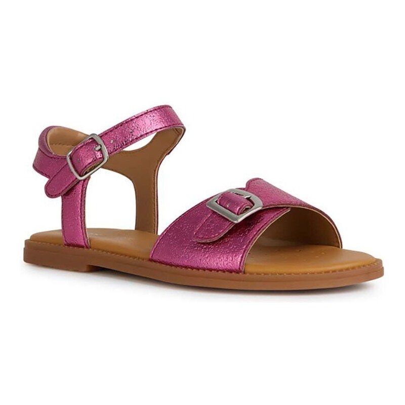 Dětské sandály Geox SANDAL fialová barva