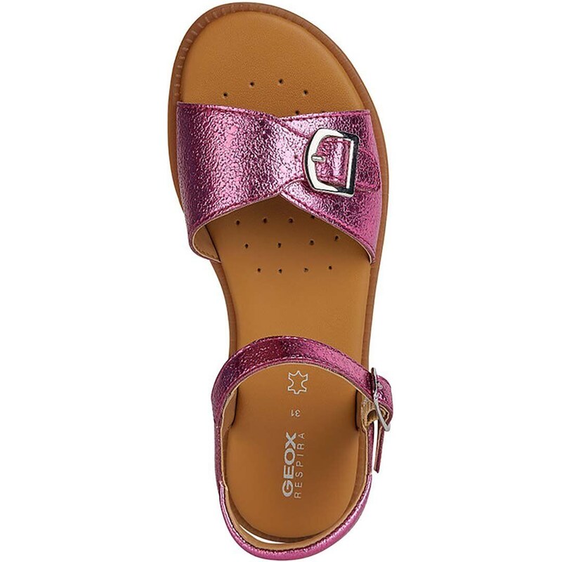 Dětské sandály Geox SANDAL fialová barva