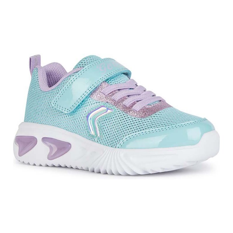 Dětské sneakers boty Geox ASSISTER x Minnie tyrkysová barva