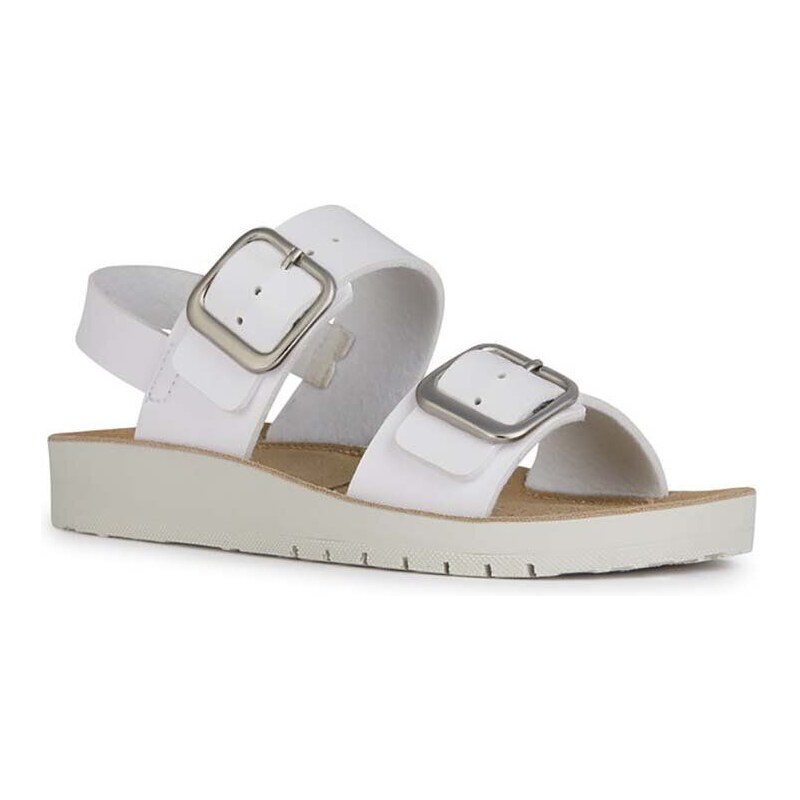 Dětské sandály Geox SANDAL COSTAREI bílá barva