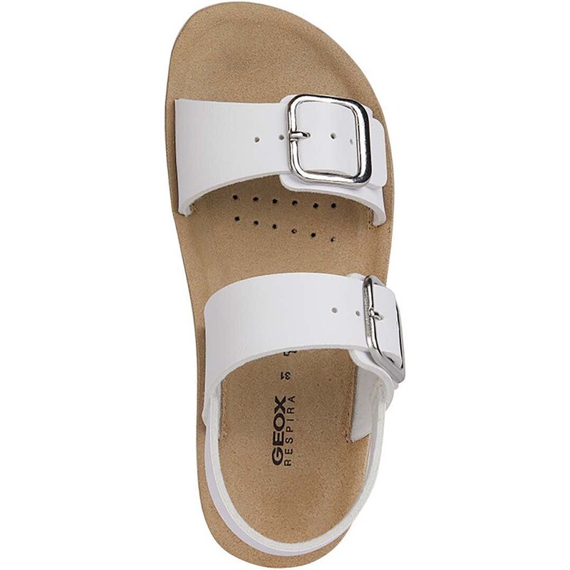 Dětské sandály Geox SANDAL COSTAREI bílá barva