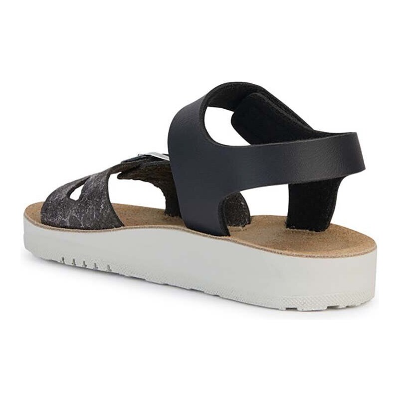 Dětské sandály Geox COSTAREI černá barva
