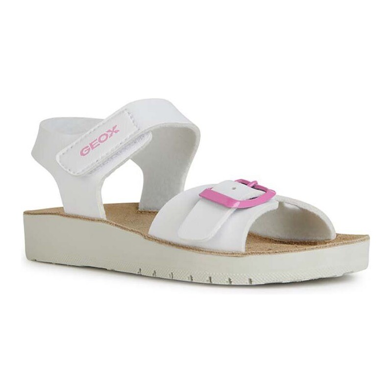 Dětské sandály Geox COSTAREI bílá barva