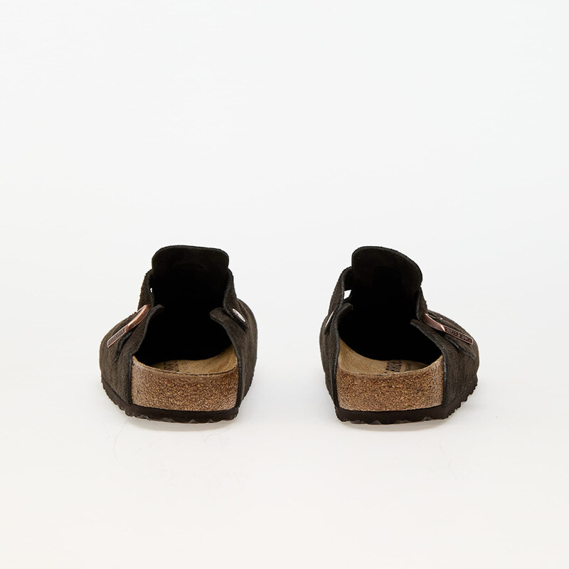 Pánské pantofle Birkenstock Boston Suede Leather Mocha