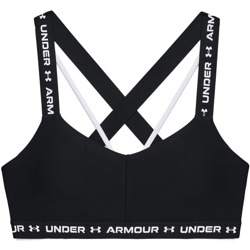 Under Armour Crossback Low Bra | Black/White/White