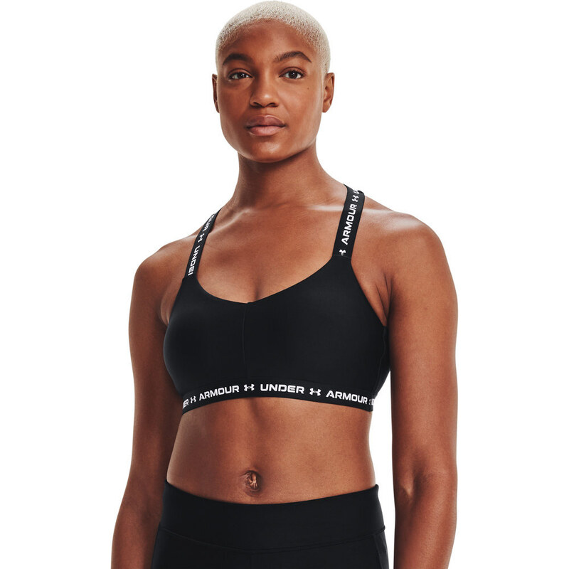 Under Armour Crossback Low Bra | Black/White/White