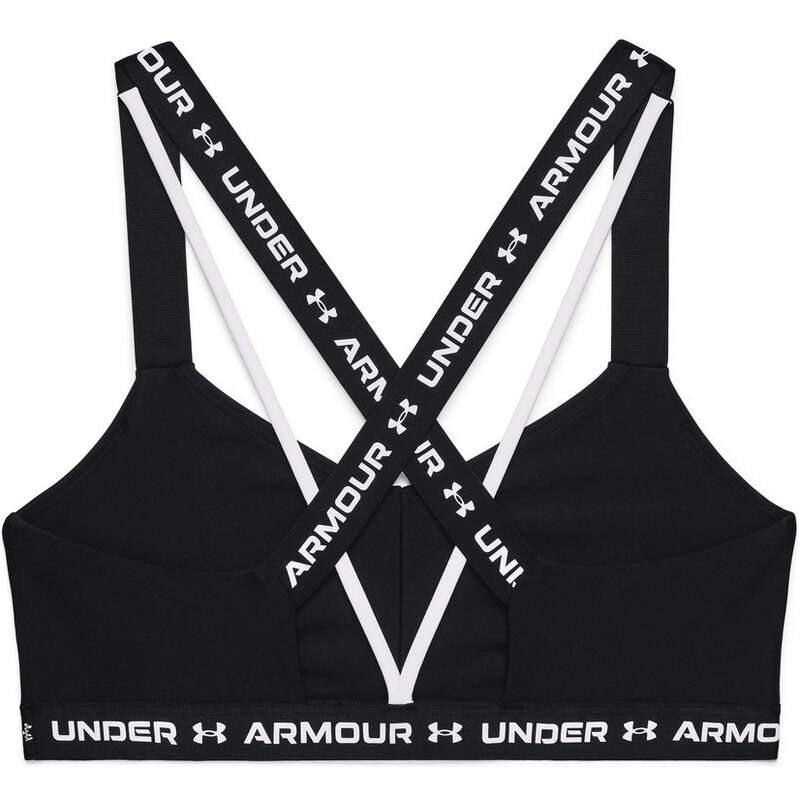 Under Armour Crossback Low Bra | Black/White/White