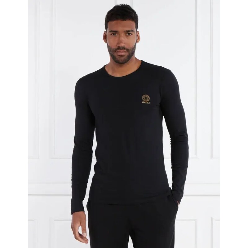 Versace Tričko s dlouhým rukávem 2-pack | Regular Fit | stretch