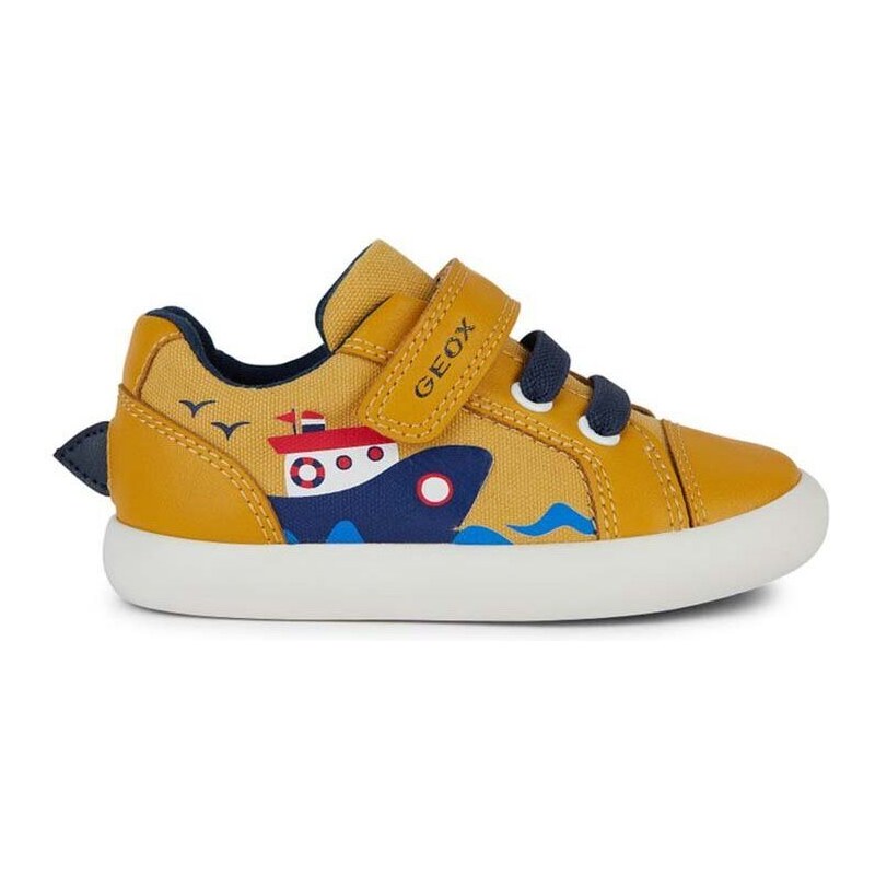 Dětské sneakers boty Geox GISLI žlutá barva
