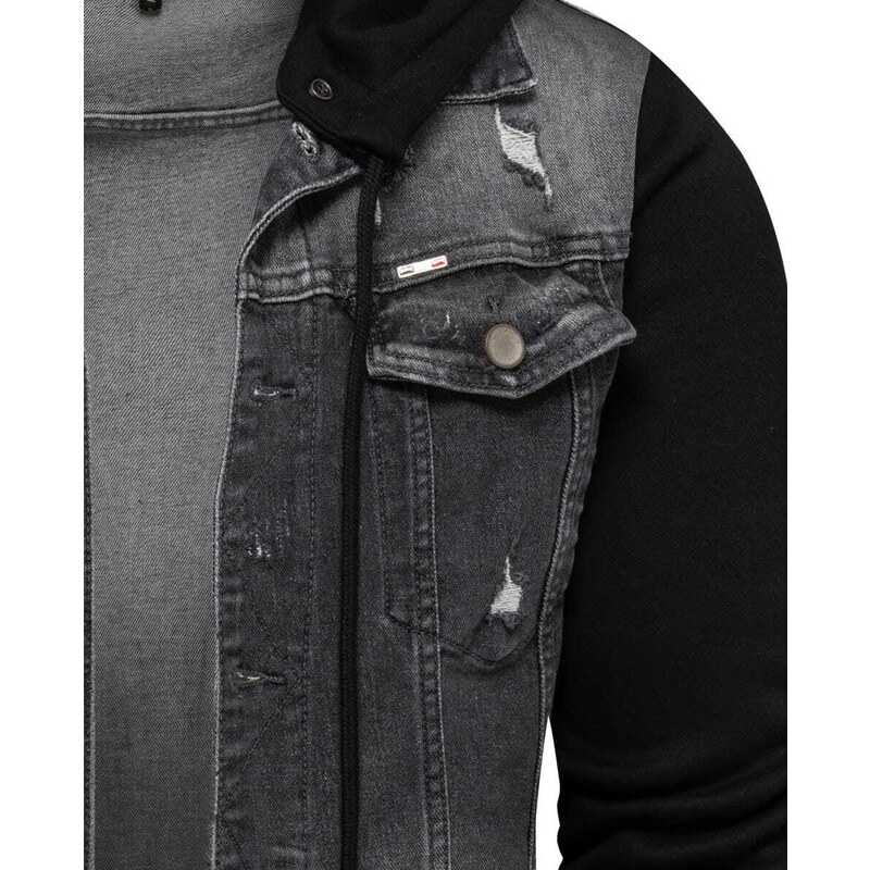 Recea Pánská džínová bunda Anile černá XL