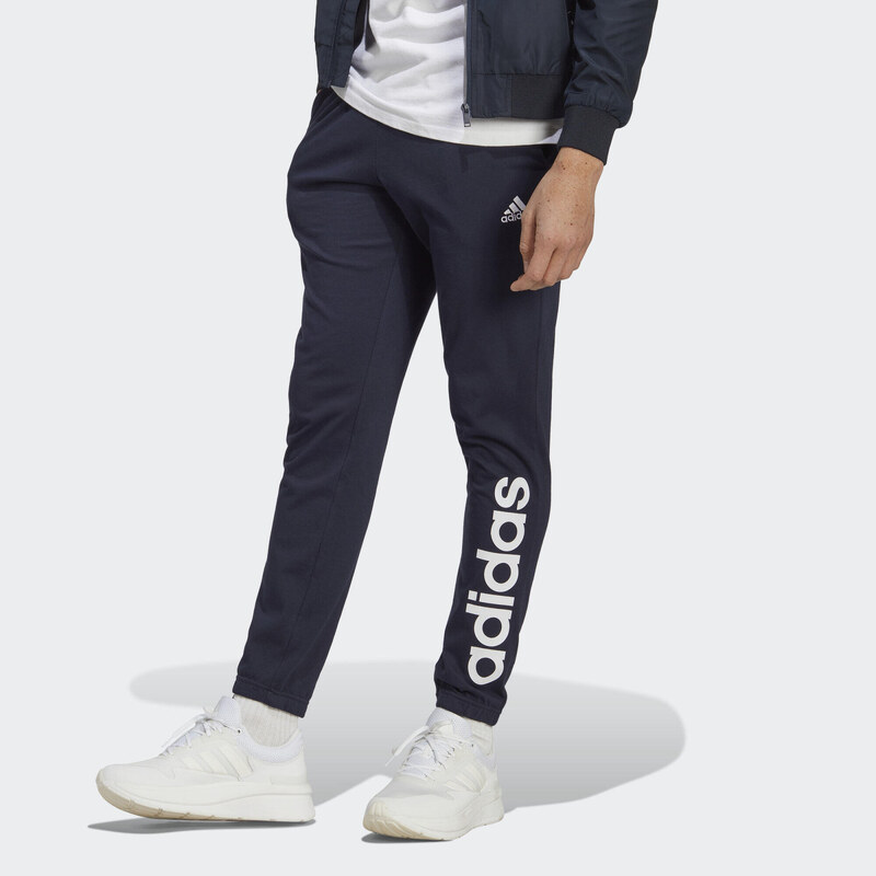 ADIDAS Kalhoty Essentials Single Jersey Tapered Elasticized Cuff Logo