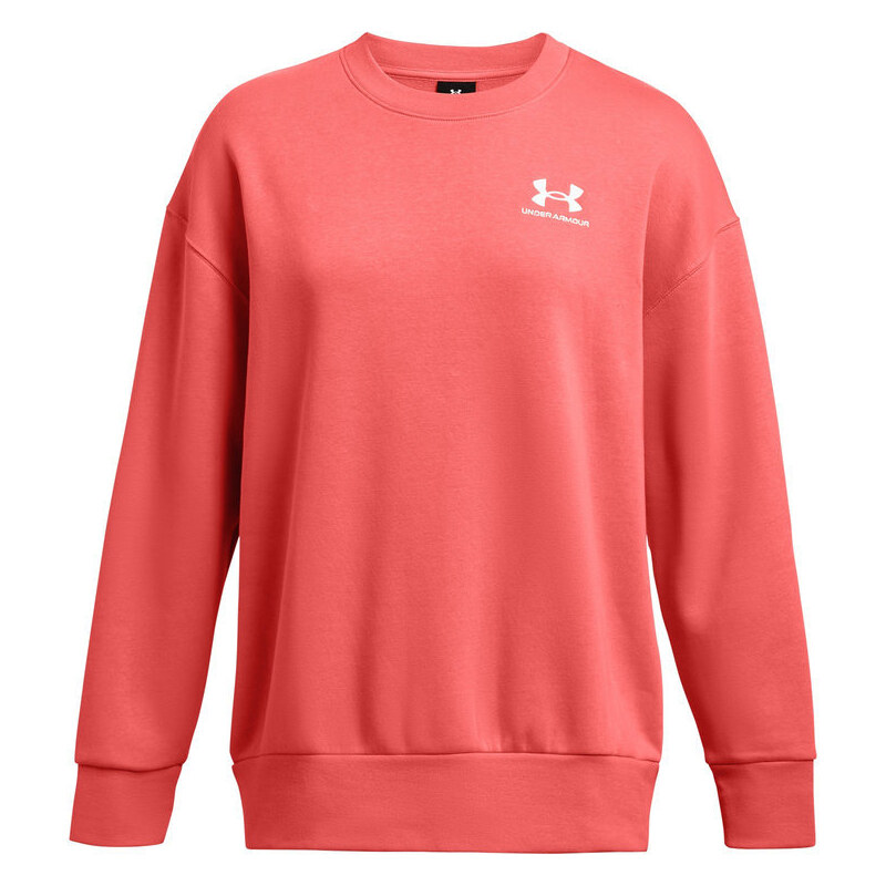 Under Armour Essential Fleece Oversized Crew | Coho/White