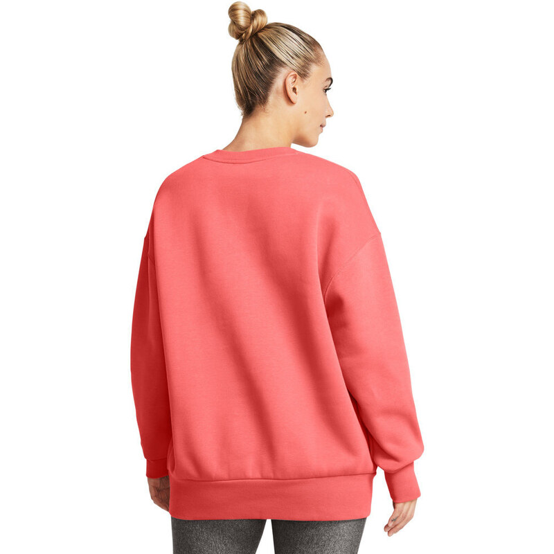 Under Armour Essential Fleece Oversized Crew | Coho/White