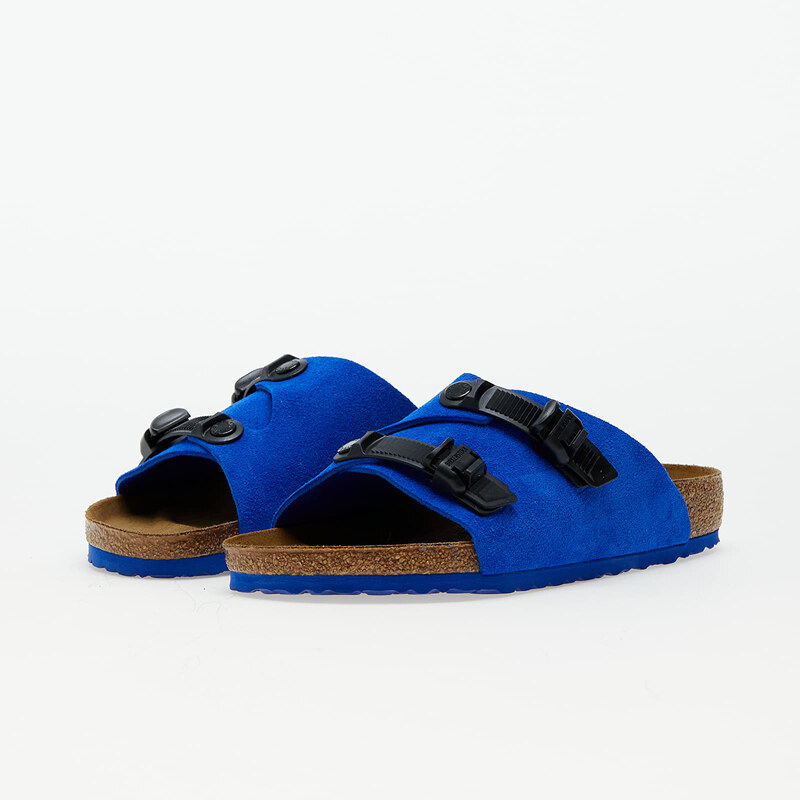 Pánské pantofle Birkenstock Zürich Tech Suede Leather Ultra Blue