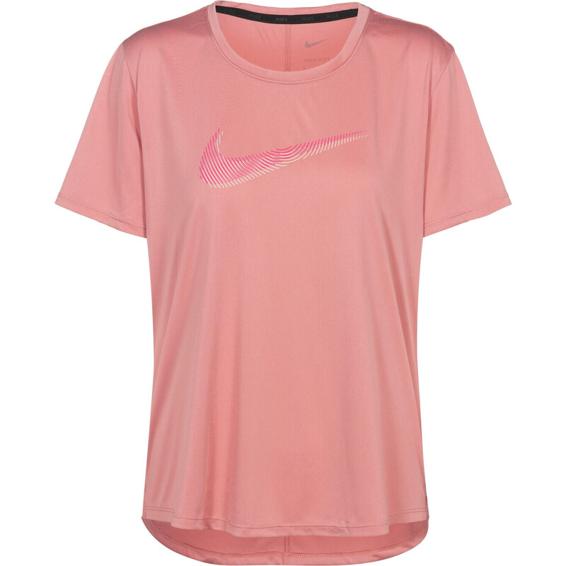 Triko běžecké Nike Dri-FiT Swoosh W Velikost: 36 světle růžová 90178762