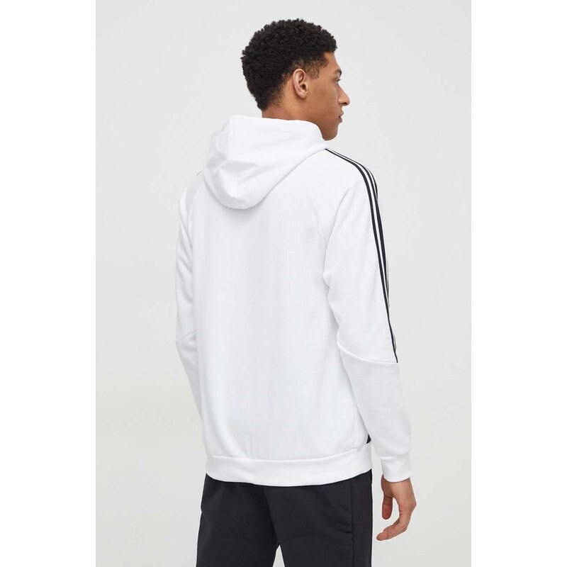 Tepláková mikina adidas Performance Tiro 24 bílá barva, s kapucí, s aplikací, IR7547