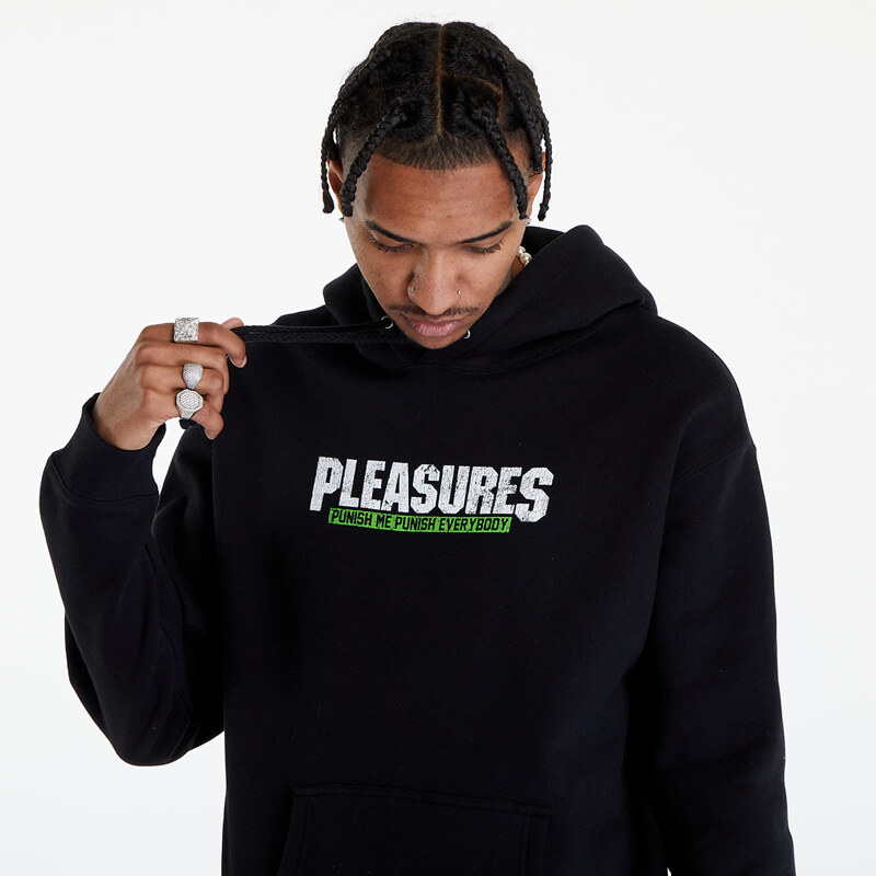 Pánská mikina PLEASURES Punish Hoodie Black