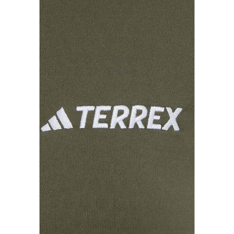 Sportovní mikina adidas TERREX Multi zelená barva, IQ3746