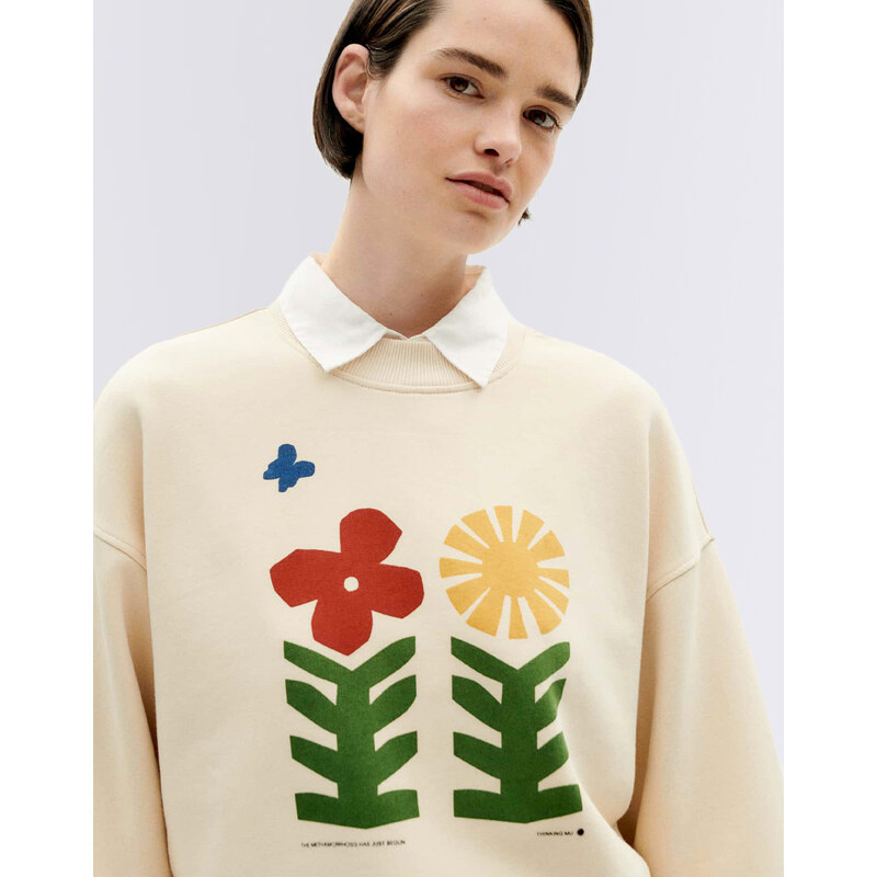 Thinking MU Methamorphosis Ivory Sweatshirt IVORY