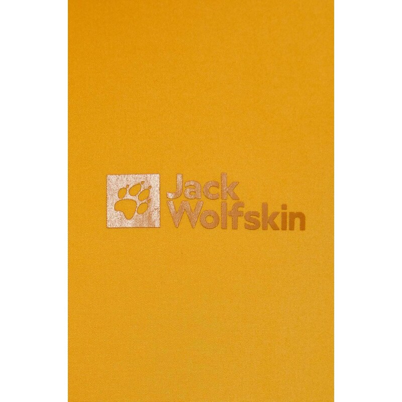 Nepromokavá bunda Jack Wolfskin Desert Wind pánská, žlutá barva, 1307841